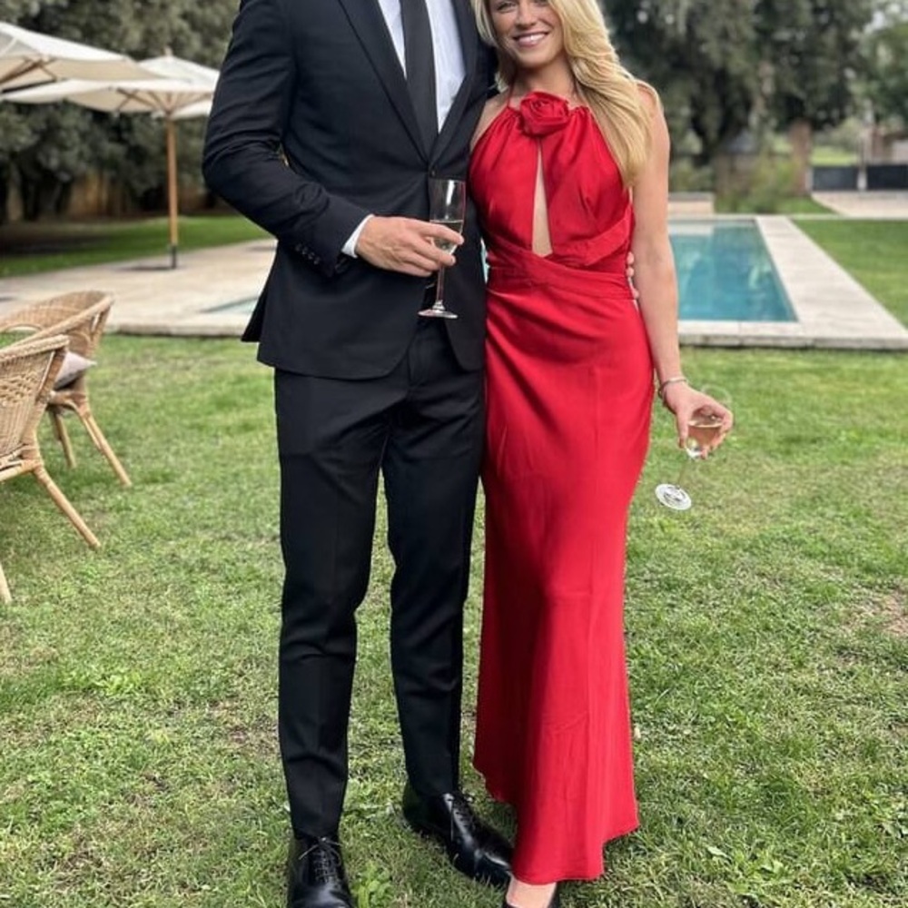 RONNY KOBO RED WONDER DRESS Small $598